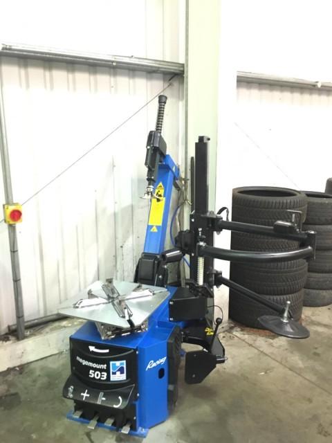 An image of a premium tyre changer in South Staffs Water