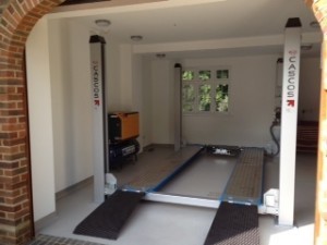Smart four post lift install....