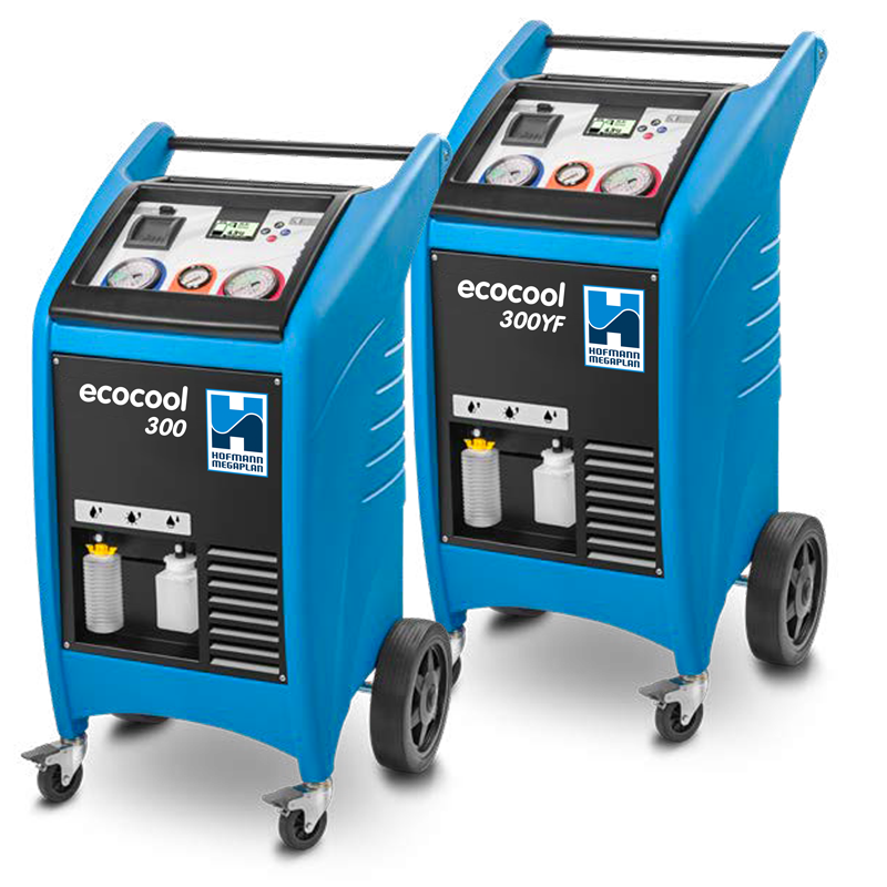 Italian manufactured air conditoning recharge machine, introducing the ecocool range for budget-friendly vehicle air conditioning recovery services.