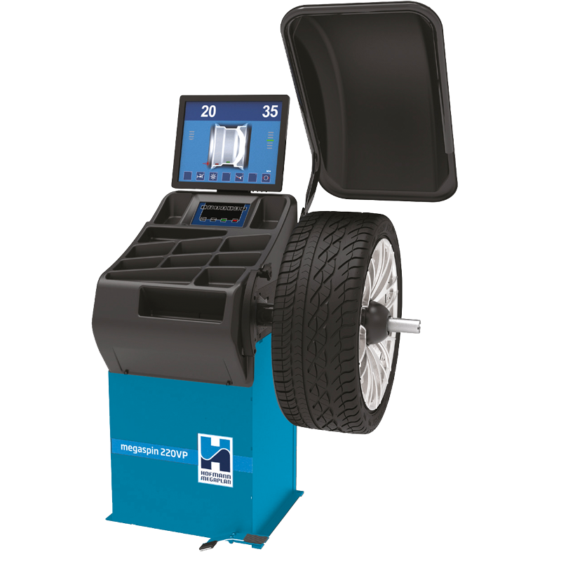 megaspin 220VP Wheel Balancer from Hofmann Megaplan