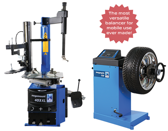 Mobile Fitting Equipment Mobile tyre fitting equipment from Hofmann Megaplan
