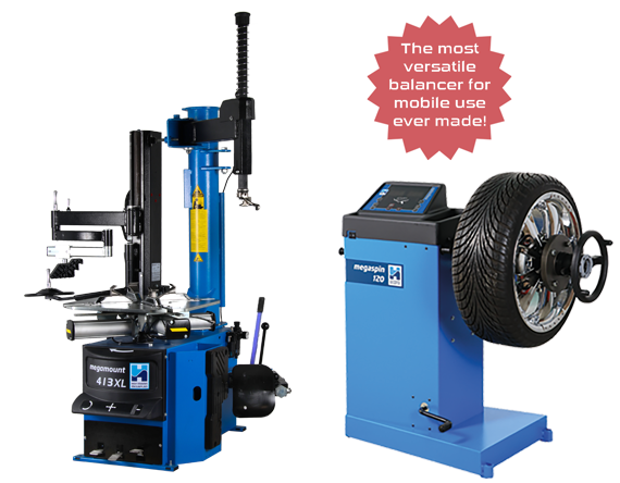 Mobile Fitting Equipment Mobile tyre fitting equipment from Hofmann Megaplan