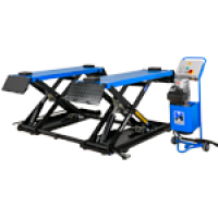 The Hofmann Megaplan TSX3000M is a mobile 3 tonne mid rise Scissor Lift that can be wheeled in and out of position as required.